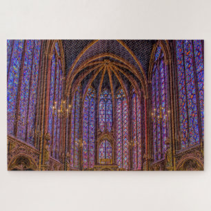 Glasfenster in Sainte-Chapelle in Paris Puzzle