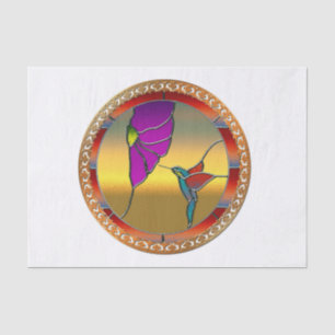 Glasfenster Seidenpapier