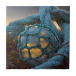 Glasfischerei, Sunset, Alaska Fliese