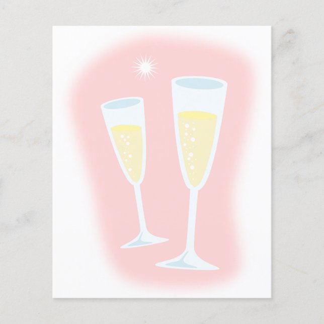 Glasflasche 29185 Cartoon trinken Alkoholtupfer Flyer (Vorne)