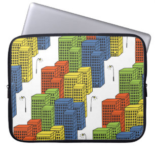 Glasflaschen, Abstraktes Muster. Laptopschutzhülle