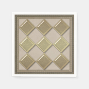 Glasfliese 3D beige Farbe Serviette