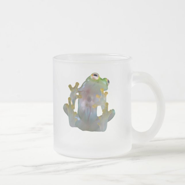 Glasfrosch innerhalb einer mattierten Tasse (Rechts)