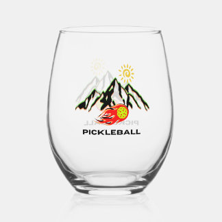 Glasgetränke aus Pickleball Weinglas Ohne Stiel