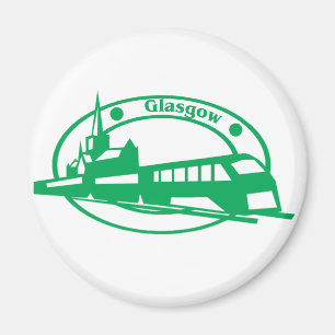 Glasgow-Briefmarke Magnet