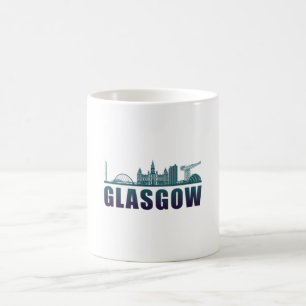 Glasgow City Cityscape Skyline Funny Gift Idee Kaffeetasse
