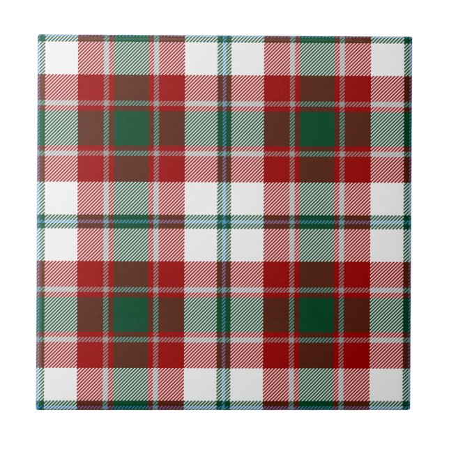 Glasgow Clan Jagd Tartan Kariert Fliese (Vorderseite)