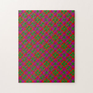 Glasgow Clan Tartan Kariertes Muster Puzzle