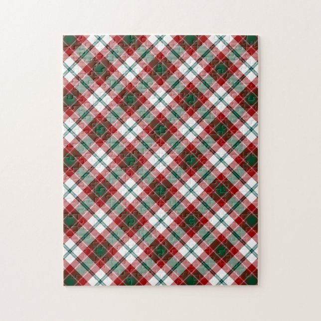 Glasgow Clan Tartan Kariertes Muster Puzzle (Vertikal)