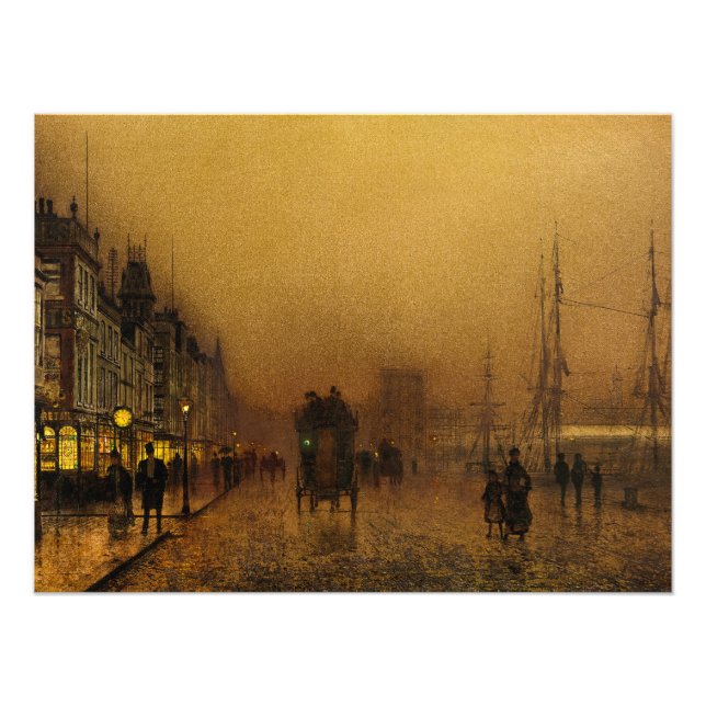 Glasgow Docks, 1880 von John Atkinson Grimshaw Fotodruck (Vorne)