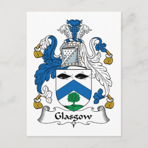Glasgow-Familienwappen Postkarte
