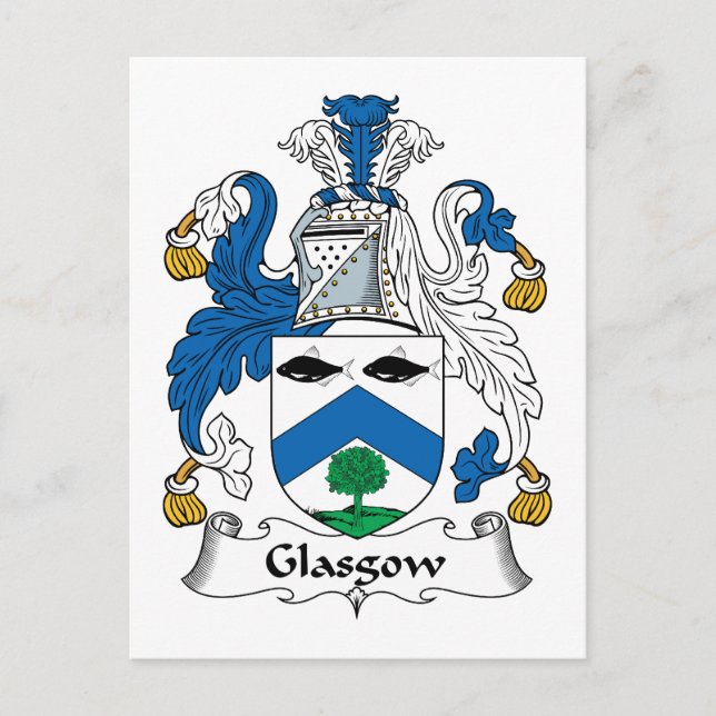 Glasgow-Familienwappen Postkarte (Vorderseite)