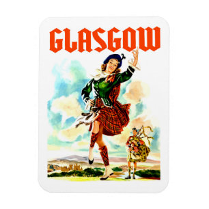 Glasgow, Frau in Kilt, Magnet