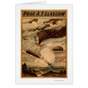 Glasgow Hot Air Balloon Circus Theater Plakat