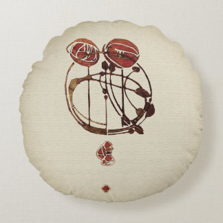 Glasgow Rose Rundes Kissen