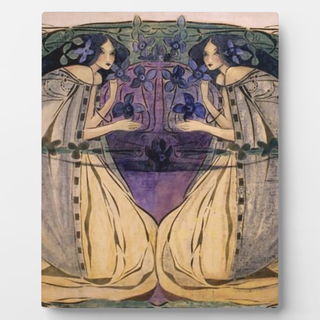 Glasgow School Frances Macdonald MacNair Spring Fotoplatte (Vorderseite)
