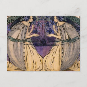 Glasgow School Frances Macdonald MacNair Spring Postkarte