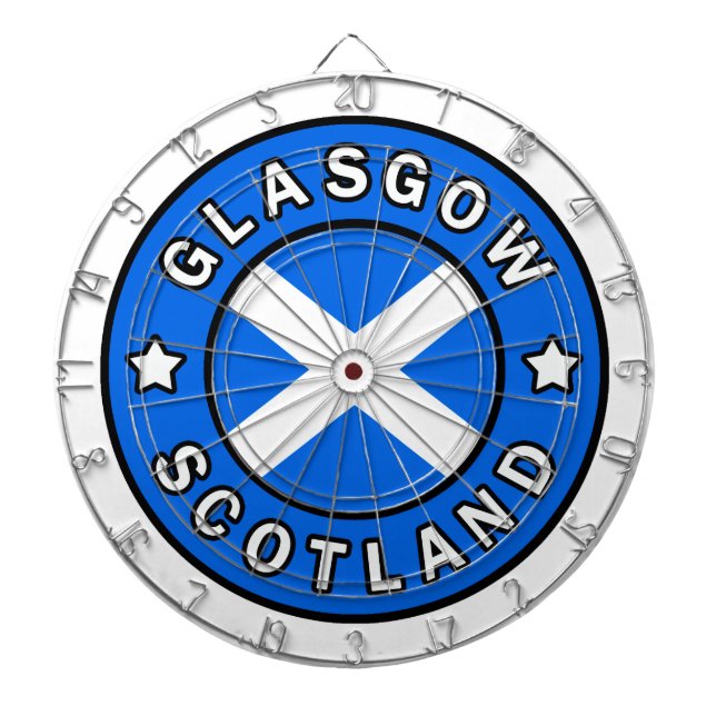 Glasgow Schottland Dartscheibe (vorne)