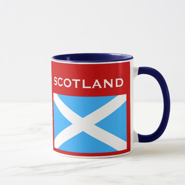 Glasgow* Schottland Flagge u. Wappen-Schale Tasse (Rechts)
