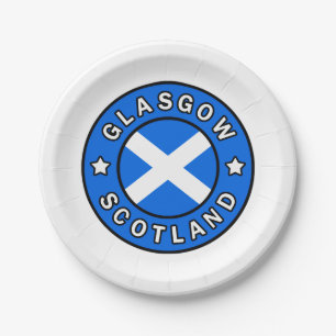 Glasgow Schottland Pappteller