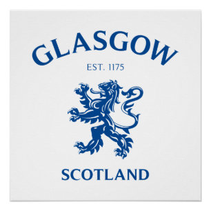 Glasgow Schottland Poster