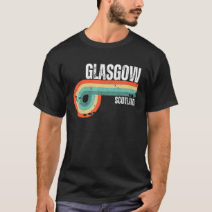 Glasgow Schottland Retro-Stadt Vintage-Souvenir T-Shirt