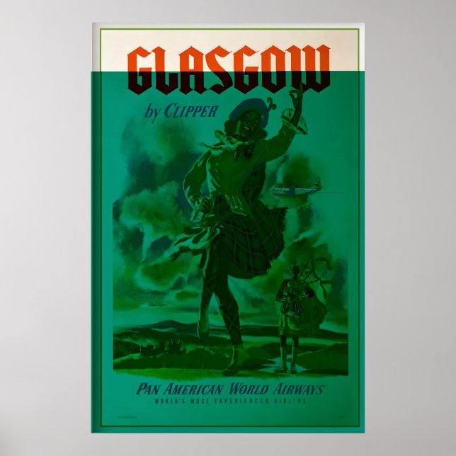 Glasgow Schottland Schotte Celtic Edinburgh St Poster (Vorne)