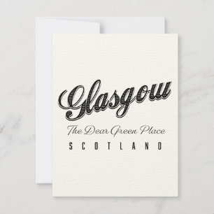 Glasgow Schottland "The Liear Green Place"