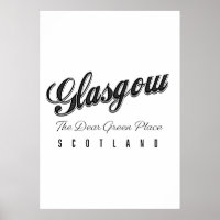 Glasgow Schottland "The Liear Green Place"