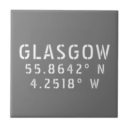 Glasgow Scotland Latitude & Longitude Fliese