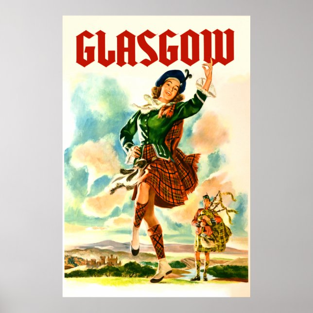 Glasgow Scotland Poster (Vorne)