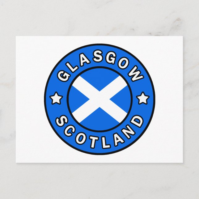 Glasgow Scotland Postkarte (Vorderseite)