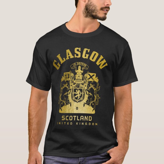 Glasgow Scotland UK Vintag Scotland T-Shirt (Vorderseite)
