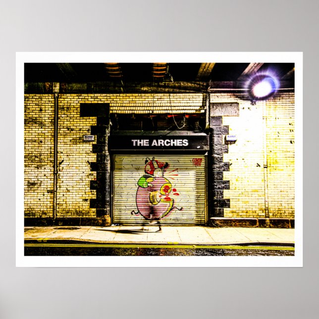 Glasgow Street Szene Poster (Vorne)