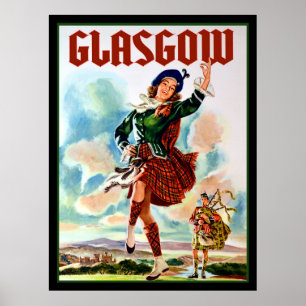 Glasgow Travel Poster