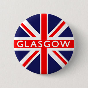 Glasgow UK Flag Button