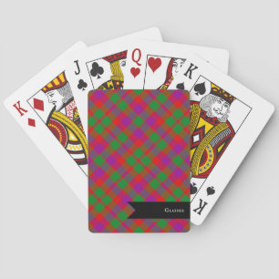Glasgower Heritage-Muster schottischer Plaid Spielkarten