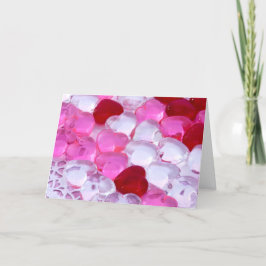 Glasherzen III Feiertagskarte