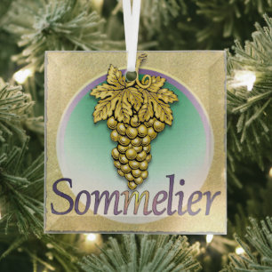 Glashornament Sommelier Symbol Ornament Aus Glas