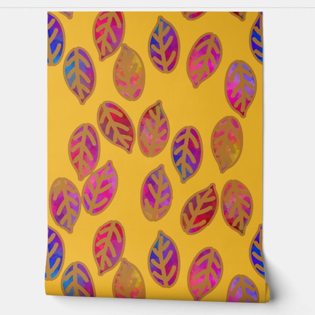 Glasierte Blätter im Sommer Tapete (Abrollen)