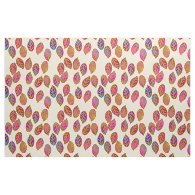 Glasierte Blätter in Sonnenschein Stoff (Fat Quarter (45,7 x 55,9 cm))