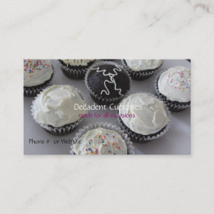 Glasierte Cupcakes Visitenkarte