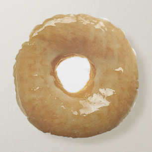 Glasierte Donut-Gebäck-Rund-Torte Rundes Kissen