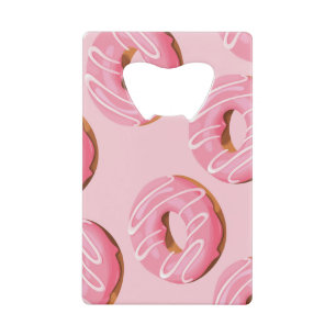 Glasierte Donuts Nahtloser Hintergrund Geldbeutel Flaschenöffner