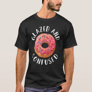 Glasierte und verwirrte Donut-Doughnut-Süßspeise T-Shirt