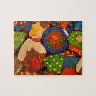 Glasierte Zuckerkuchen Kekse Puzzle