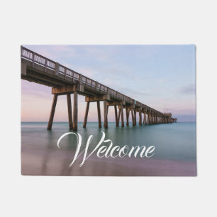 Glasige Gewässer Am Panama City Beach Pier Fußmatt Fußmatte