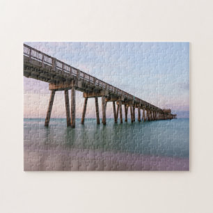 Glasige Gewässer am Pier von Panama City Beach Puz Puzzle