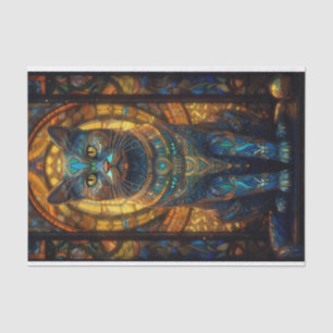 Glaskatze Seidenpapier