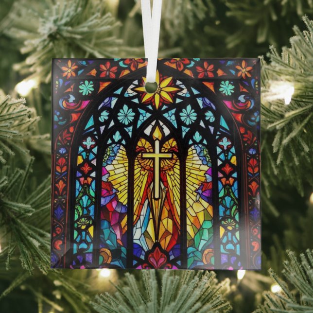 Glaskuppel Kirche Kreuzweg Christlicher Glaube Kun Ornament Aus Glas (Insitu)